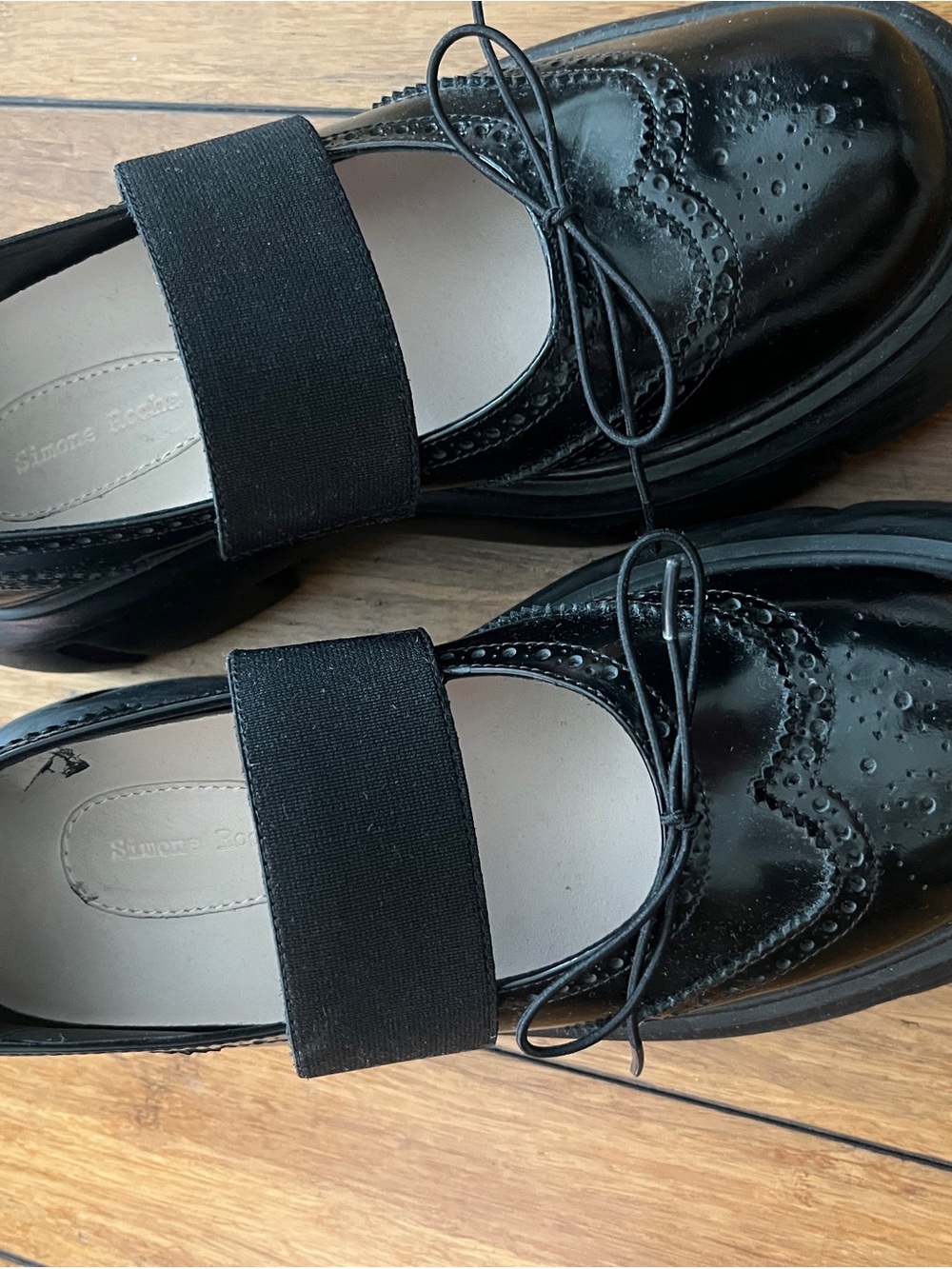 Simone Rocha Mary Jane Brogues with Bow